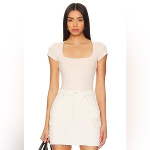 NWT Square Eyes Bodysuit in Pink Tint Free People Sz XS